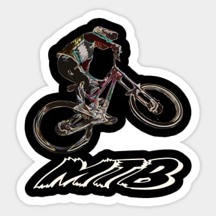 mtb downhill Sticker